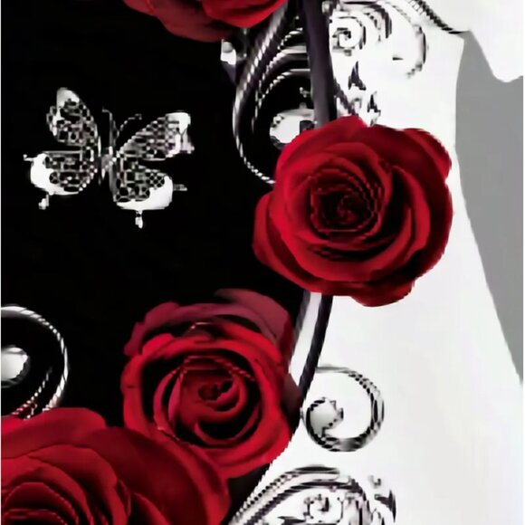 NEW! Rose & Butterfly Print 2-Piece Set – Size 6 (Medium) – NWT - Picture 5 of 13